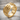 Grasping Hands Ring, gold vermeil, angled view on stone