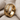 Layered Dragon Scale Ring, gold vermeil, angled view on fabric