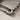 Horizontal Safety Pin Pendant, oxidized silver, close-up of pin clasp