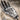 Close-up detail of engraved palmistry lines and astrological symbols on oxidized 925 sterling silver skeleton ring