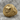 Gemini Memento Mori Ring, gold vermeil, angled view on stone