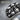 Skull Cluster Band Ring, oxidized silver, close-up of skull relief
