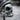 Officer Cap Skull Ring, oxidized silver, close-up of skull face and visor emblem