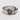 Smiling Frog Ring, oxidized silver, front product view