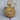 American Eagle Flag Pendant in gold vermeil, angled product photo