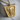 Trapezoid Elephant Pendant, gold vermeil, angled product photo