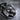 Forest Lynx Lapel Pin, oxidized silver, close-up view