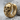 Catacomb Ribcage Skull Earring, gold vermeil, angled product view
