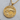 Alaska State Seal Pendant, gold vermeil, angled product photo
