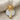 Tropical Palm Pendant, two-tone finish, front view on linen fabric
