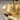 Plumeria Flower Pendant in gold vermeil, close-up view of petal curves