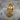 Viking Warrior Pendant, gold vermeil, front view product photo