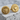 Virgo Memento Mori Cufflink, gold vermeil, angled pair view