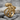 Grasping Octopus Ring, gold vermeil, angled product view on stone surface
