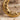 Crescent Moon Star Pendant, gold vermeil, close-up of textured surface