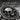 Skull rudder ring, oxidized silver, close-up of skull and wheel details