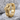 Layered Gothic Cross Earring, gold vermeil, front angled product photo