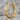 Center Grooved Hoop Earring, gold vermeil, product photo on stone