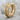 Beaded Rail Hoop Earring, gold vermeil, product photo on stone