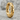 Perforated Segment Hoop Earring, gold vermeil, three-quarter product view