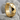 Prism Hoop Earring, gold vermeil, angled product view on stone