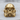 Trooper Skull Ring, gold vermeil, front product photo