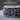 Filigree Scroll Ring, oxidized silver, close-up of scrollwork relief