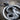 Capricorn Sea Goat Zodiac Pendant, oxidized silver, close-up of horn and scale relief