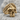 Laurel Wreath Skull Ring, gold vermeil, front view on stone
