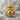 Guardian Lion Ring, gold vermeil, front view on stone