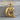 Curved Koi Fish Pendant, gold vermeil product photo