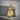 Tied Boxing Glove Pendant, gold vermeil, product photo on stone