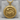 Memento Mori Pisces Pendant, gold vermeil, front view
