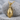 Hand Grenade Pendant, gold vermeil, product photo on stone surface