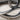 Standing Loop Split Band Ring, oxidized silver, close-up of upright loop detail