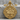 Holy Trinity Orthodox Medallion Pendant, gold vermeil, front view