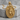Saint Florian Firefighter Medallion Pendant, gold vermeil, front view