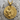 Hephaestus Medallion Pendant, gold vermeil, front product photo
