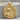 Ares Greek God Medallion Pendant, gold vermeil, front view