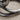 Standing loop ring, oxidized silver, close-up of upright loop