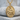 Pieta Sculpture Medal Pendant, gold vermeil, front view