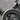 Lourdes Grotto Medal Pendant, oxidized, close-up of the Virgin and raised lettering