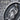 Petite Guadalupe Medal Pendant, oxidized, angled close-up view