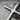 Slim Tube Cross Pendant, oxidized silver, close-up of rounded cross bars