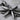 Eight Point Maltese Cross Pendant, oxidized, close-up of center bead and ridges
