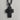 Latin Cross Stepped Pendant, black rhodium plated, product photo