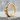Rosary Decade Prayer Ring in gold vermeil, angled product photo