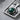 Tree of Life Malachite Roots Pendant, oxidized silver, close-up of malachite and roots