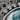 Evil Eye Iris Halo Pendant, oxidized silver, close-up view of iris detail