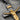 INRI Crucifix Draped Pendant, oxidized, close-up of Christ corpus and INRI banner